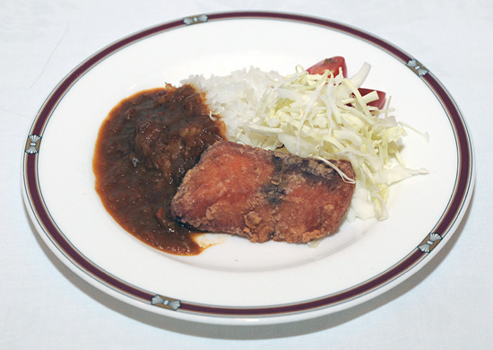 鮭ザンギカレー