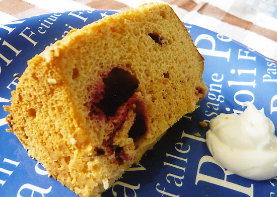 ハスカップシフォンケーキ