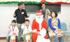 震災避難の家族を招き「餅つき＆クリスマス会」