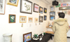 労作ずらり。恵み野北町内会ネットワーク夢“絆展”
