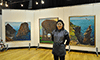 坂田眞利子さんが夢創館で油彩画展